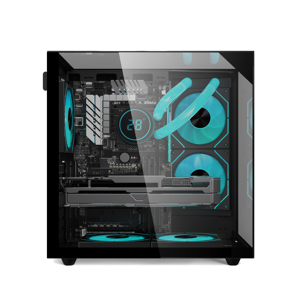 كمبيوتر العاب بمعالج انتل كورI5-12400F،كرت  شاشة RTX 5060 8GB ، رامات 16 جيجا بايت - عرض محدود
