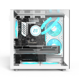 PC Bundle: Gaming PC i5-12400F,RTX 5060 8GB, 16GB RAM with Sades NC-Pelagia 24"/FHD/200Hz/0.5ms/HDMI 2.1/VA/Curved Gaming Monitor - White