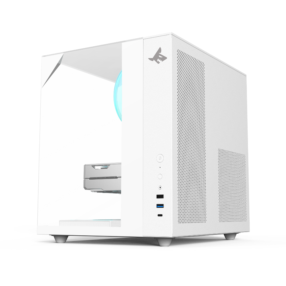 PC Bundle: Gaming PC i5-12400F,RTX 5060 8GB, 16GB RAM with Sades NC-Pelagia 24"/FHD/200Hz/0.5ms/HDMI 2.1/VA/Curved Gaming Monitor - White