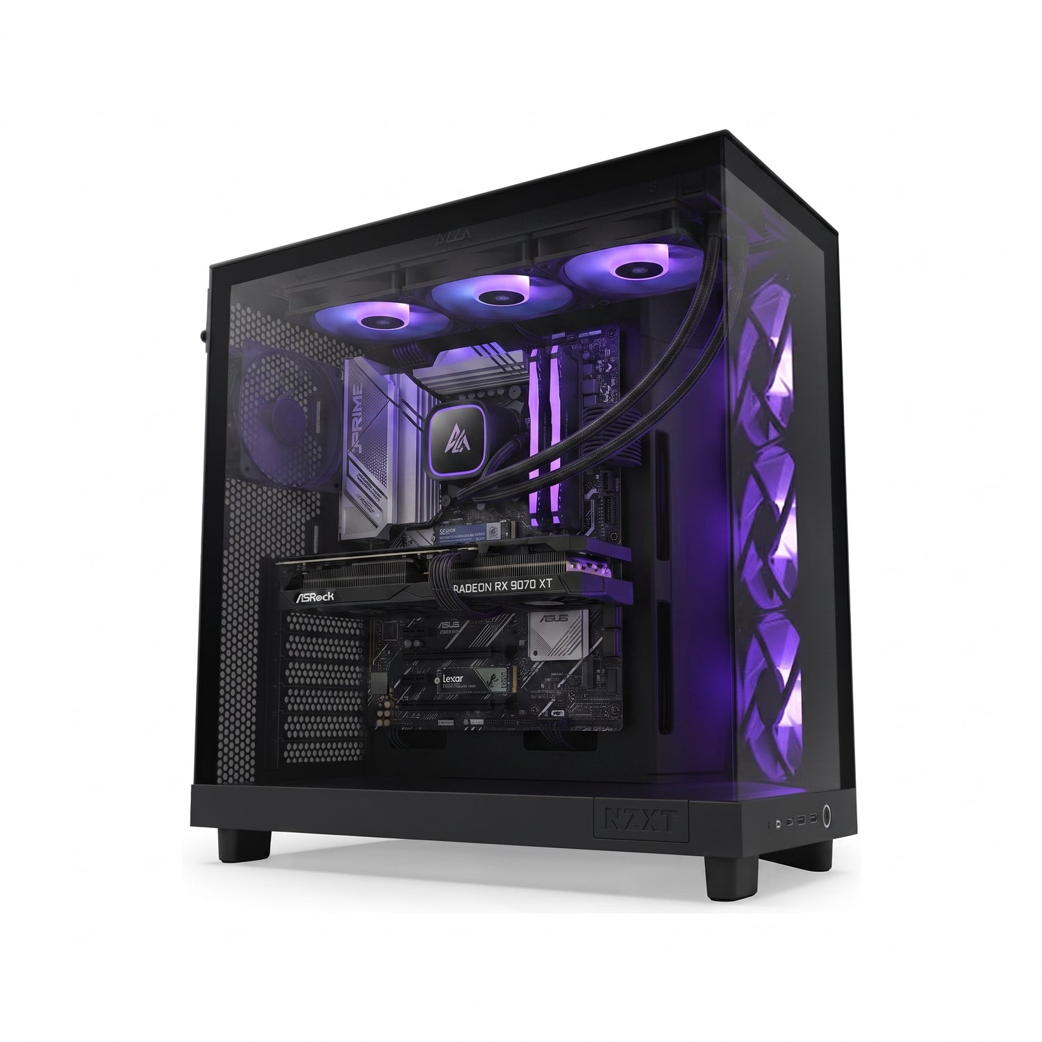 Custom Gaming PC Core Ultra 7 265KF, Radeon RX 9070 XT 16GB, RAM 16GB DDR5 6000MT/s, 1TB NVMe SSD, Windows 11 Pro