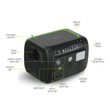 Goui, Beast 800W Portable Power Station with Voice Control & Wireless Charging - Black