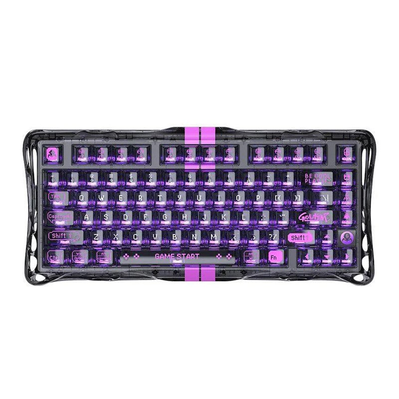 GravaStar Mercury V75 Lite 75% Hall Effect Magnetic Switch Gaming Keyboard - Transparent Black