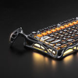 لوحة مفاتيح الألعاب الميكانيكية GravaStar Mercury K1 Pro – لاسلكية بنسبة 75% – إصدار CyberFlare – أسود