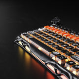 لوحة مفاتيح الألعاب الميكانيكية GravaStar Mercury K1 Pro – لاسلكية بنسبة 75% – إصدار CyberFlare – أسود