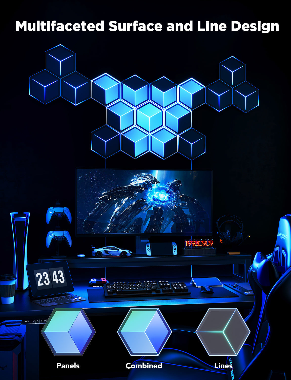 حزمة توسعة Govee Glide Hexagon Ultra – الموديل: H106A007