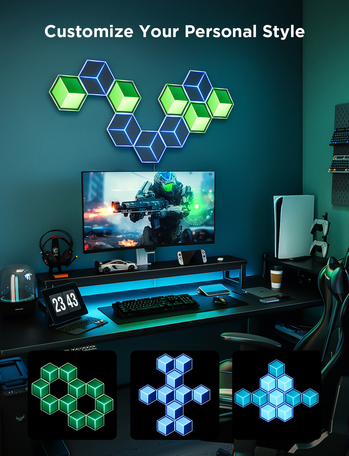 حزمة توسعة Govee Glide Hexagon Ultra – الموديل: H106A007