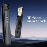 3D Face Lock with Camera Model Y1940max for Door thickness: 40-120mm, unlock by 3D Face / Usmart Go APP / Code / Fingerprint / Card / Key - Grey