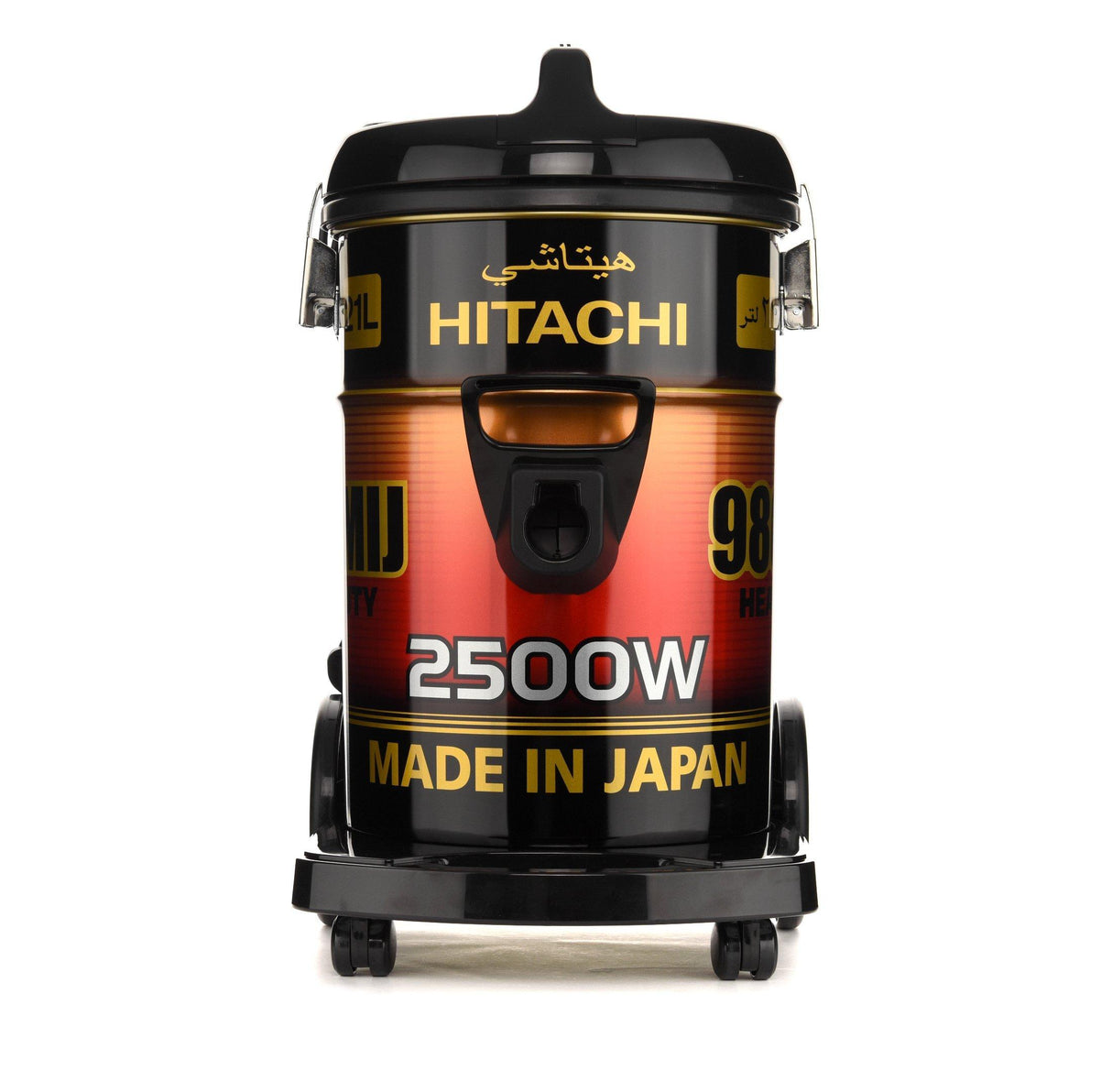 Hitachi Drum Vacuum Cleaner, 21L, 2500 W, CV-9800MIJ RGB – Red& Black