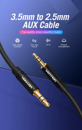 Vention 3.5mm Male to 2.5mm Male Audio Cable 1M Metal Type