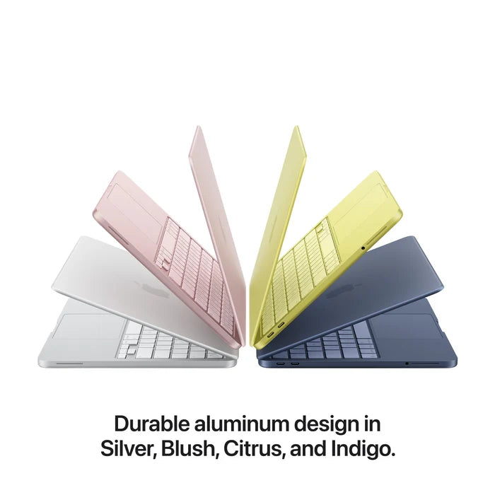 Apple MacBook Neo - 13"/ A18 Pro / 6-core CPU / 5-core GPU / 16 Core Neural Engine  / 8GB RAM / 256GB SSD / English - Arabic Keyboard Without Touch ID Silver -1YW / MHFA4AB