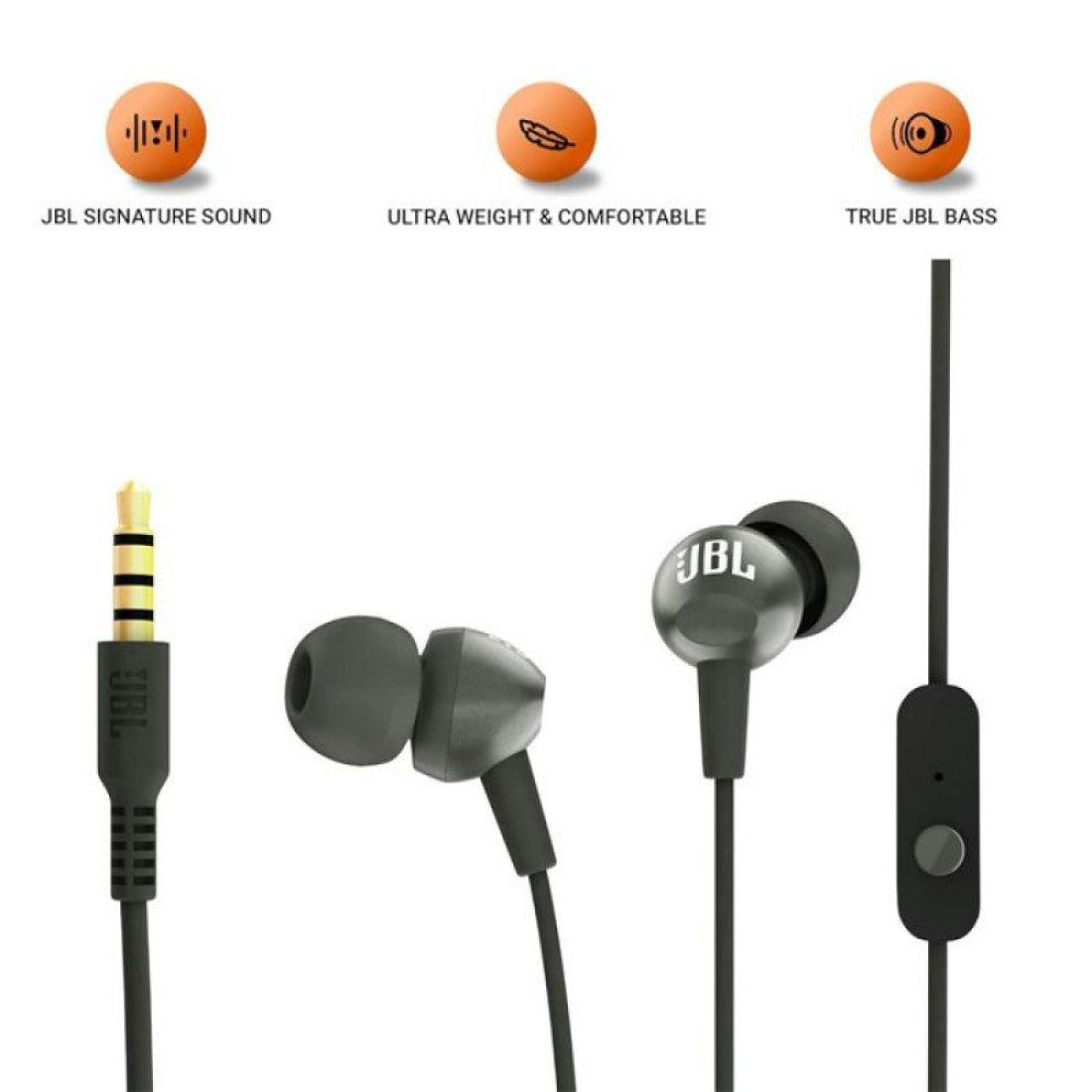 JBL EARPHONE C200 BLACK