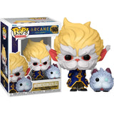 مجسم Funko Pop! TV من مسلسل Arcane الموسم الأول شخصية Heimerdinger مع Poro