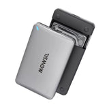 Mowsil 2.5" SATA SSD Enclosure – USB-C & USB 3.0, 6Gbps High-Speed, Tool-Free, Portable HDD/SSD Case