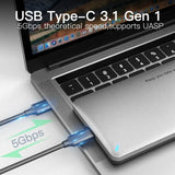 Mowsil 2.5" SATA SSD Enclosure – USB-C & USB 3.0, 6Gbps High-Speed, Tool-Free, Portable HDD/SSD Case