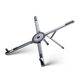 Mowsil 3-in-1 Magnetic Universal Laptop, Tablet & Phone Stand with Foldable aluminum alloy Desktop Holder, Adjustable Heights & Viewing Angles for MacBook, iPad, iPhone, Surface & More