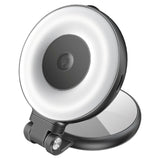 Promate 360° Rotatable Ultra-Slim MagSafe Compatible Rechargeable LED Ring Light - Black