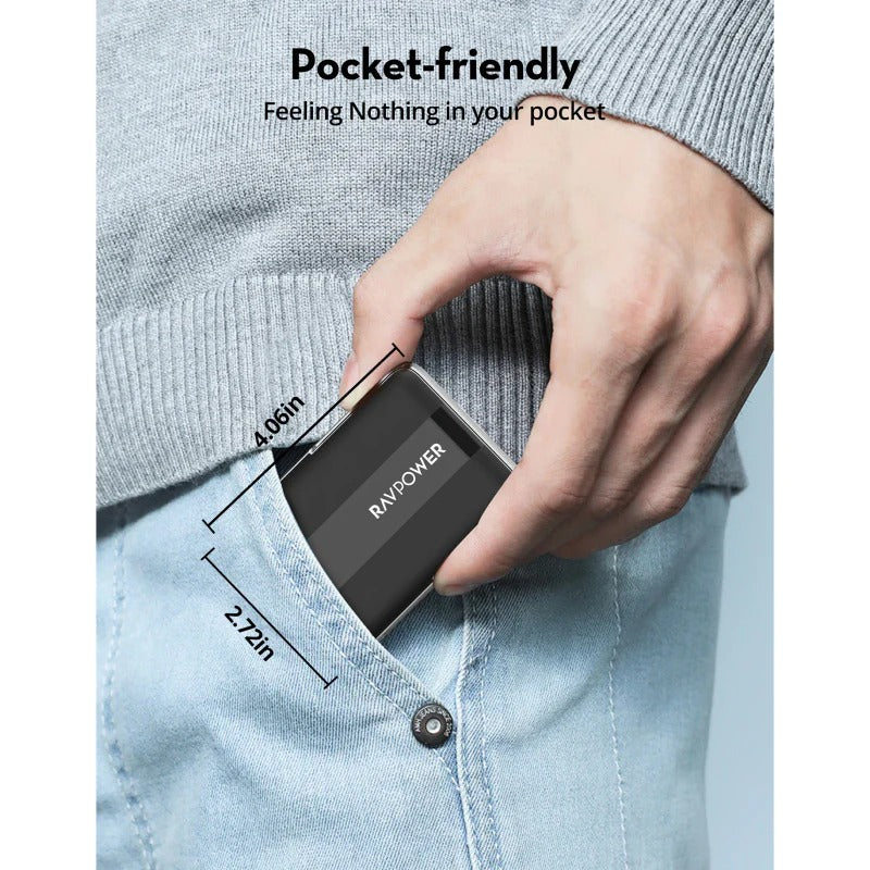 راف باور PD Pioneer باور بانك لاسلكي مغناطيسي 10,000 ملي أمبير Qi2 — RP-PB1217