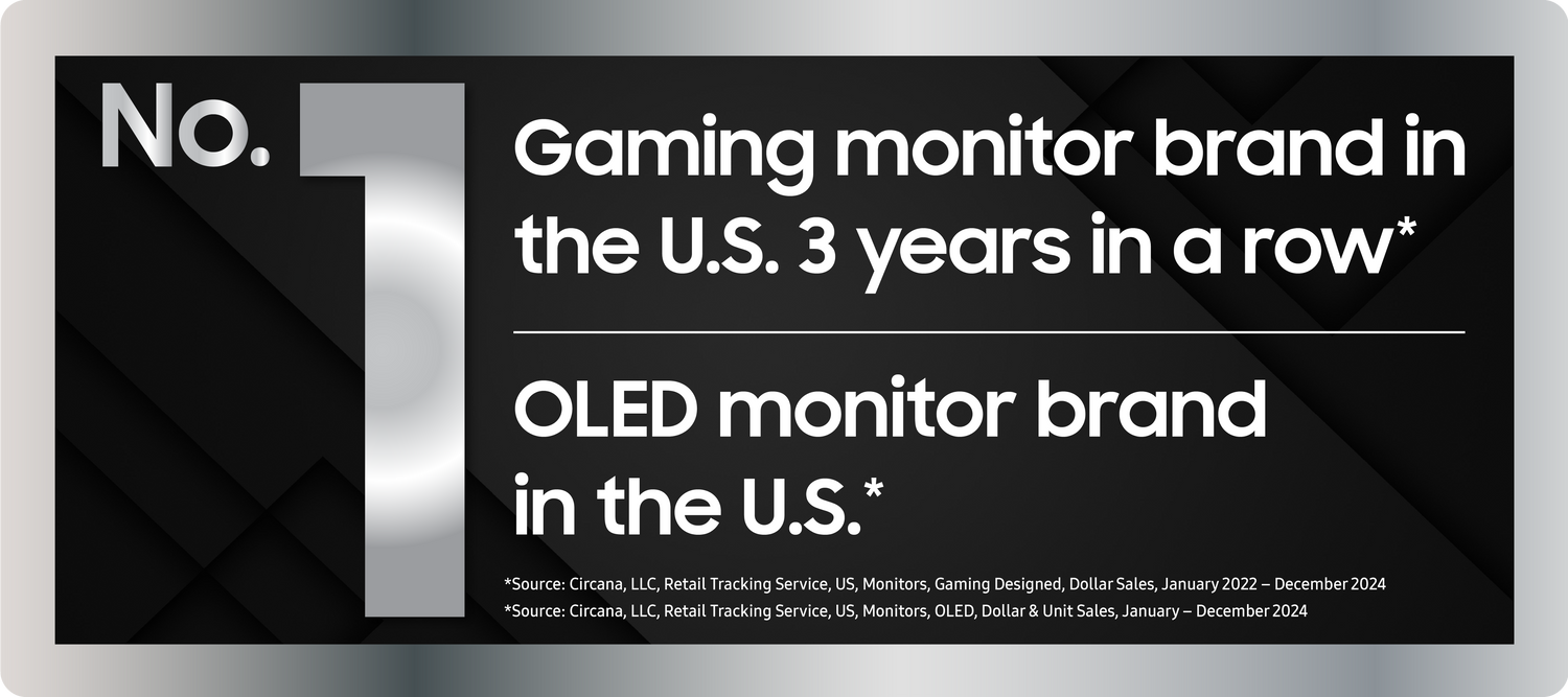 Samsung Odyssey QD-OLED G9 model G95SD LS49DG952SMXUE, 49" Dual QHD, 240Hz Refresh rate, 0.03ms Response time, HDMI 2.1, G-Sync Compatible Curved Gaming Monitor