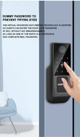 Advanced Biometric Door Lock with Tuya App Control, Card Acce& Multi-Access Options