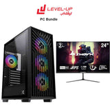 Bundle Gaming PC i5-14400F ,RTX 4060, 16GB RAM with SHARX 24", OD 200hz Refresh Rate, 1ms (MPRT) Response Time, IPS, FHD, 2.1 HDMI Gaming Monitor
