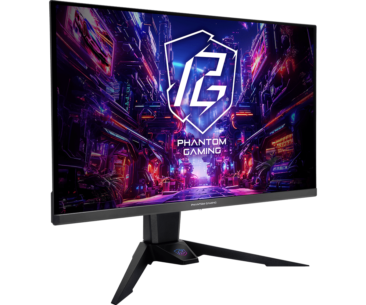 Asrock PGO32UFS 32" Dual Display Mode (4K/UHD 240Hz & FHD 480Hz), 0.03ms Response Time, HDMI 2.1, AMD FreeSync Premium Pro Flat Gaming Monitor - Black
