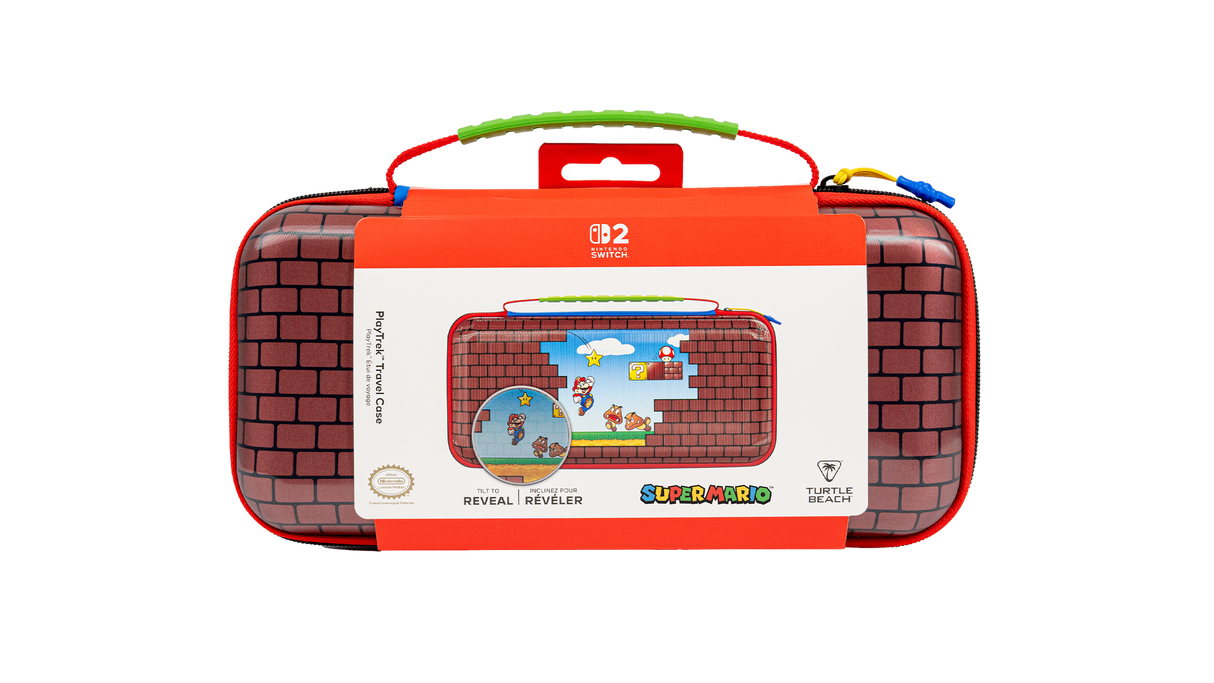 Turtle Beach PlayTrek Travel Case For Nintendo Switch 2 - Mario Bricks Design