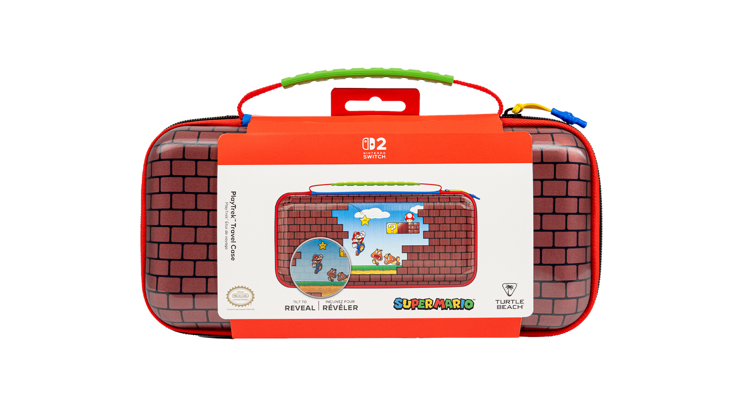 Turtle Beach PlayTrek Travel Case For Nintendo Switch 2 - Mario Bricks Design