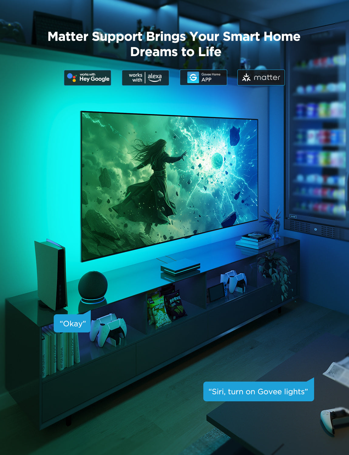 Govee AI Sync Box Kit  for 55-65 inch TV's - H8604B12