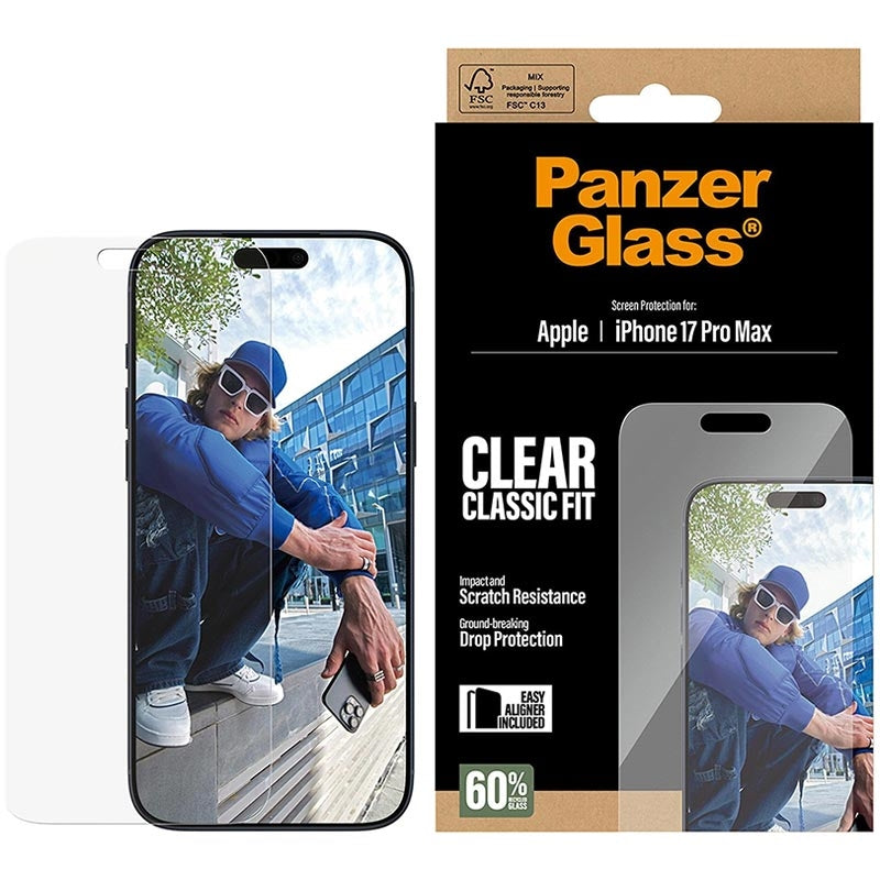 PanzerGlass® Screen Protector iPhone 17 Pro | Classic Fit w. EasyAligner
