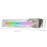 Sades Posevolt SA-SP01-W compact Desktop Soundbar with 6 RGB Modes - White