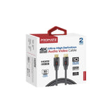Promate Ultra-High Definition 4K@60Hz HDMI Audio Video Cable - 10M