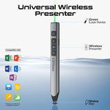 Promate Universal Intuitive Wireless Presenter with Stylus Pen, Gray