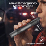 4-in-1 Emergency Safety Tool with LED Flashlight, Window Breaker Hammer, Seatbelt Cutter, Emergency Whistle, Compact Vehicle Escape Tool for Cars,