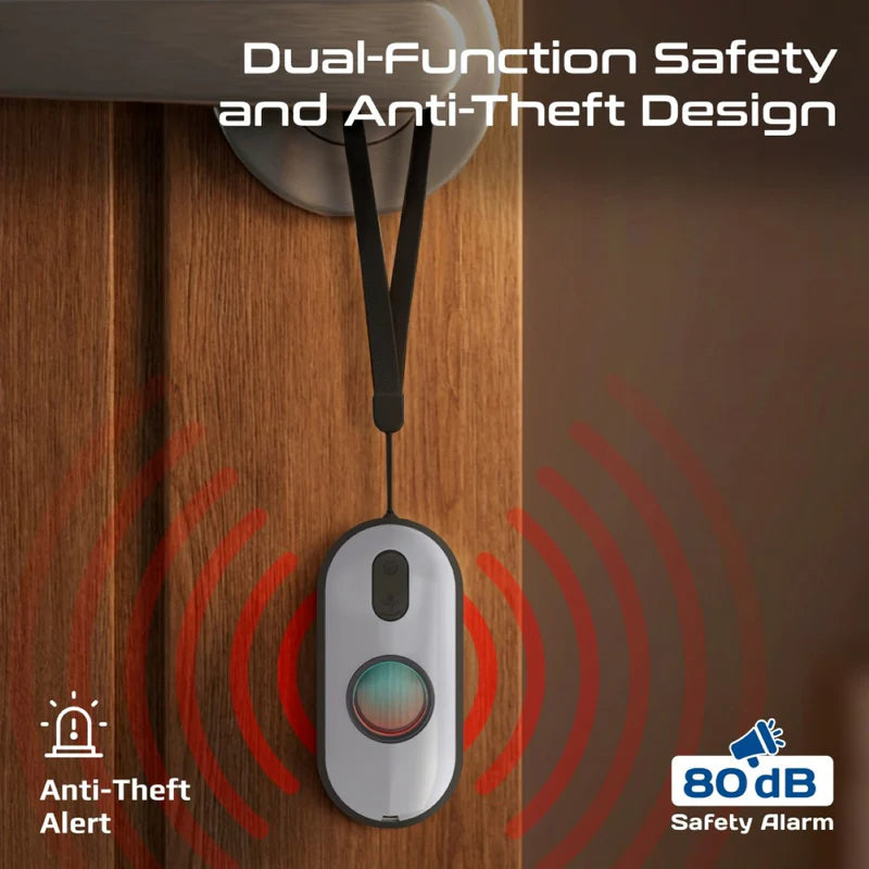 Promate InfraSense Portable Hidden Camera Detector with Infrared Lens Detection, Red Light Scanner, 80dB Anti-Theft Alarm, Emergency Siren