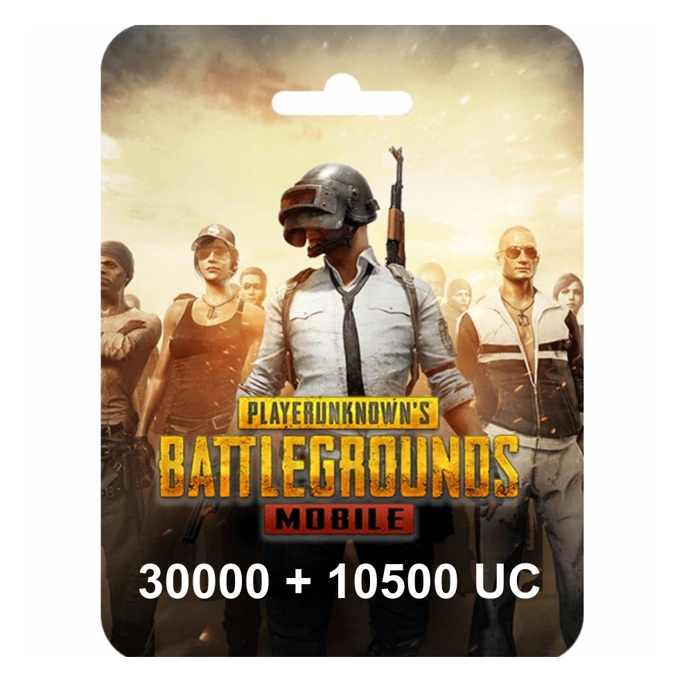 ببجي موبايل – 30000 يو سي + 10500 يو سي – 500 دولار (يتم الإرسال عبر SMS)