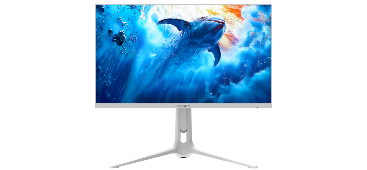 Sades RS-Dolphin SA-F01U27, 27" Dual mode: UHD (4K) 3840x2160 160Hz / FHD 320Hz, 0.5ms, HDMI 2.1, IPS Flat Gaming Monitor - White