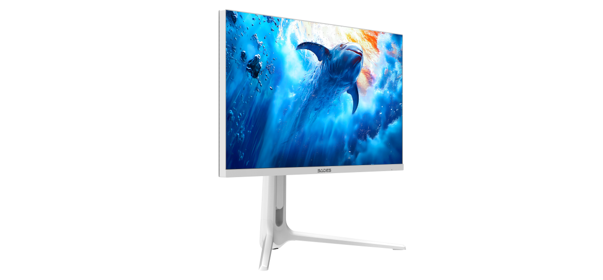 Sades RS-Dolphin SA-F01U27, 27" Dual mode: UHD (4K) 3840x2160 160Hz / FHD 320Hz, 0.5ms, HDMI 2.1, IPS Flat Gaming Monitor - White