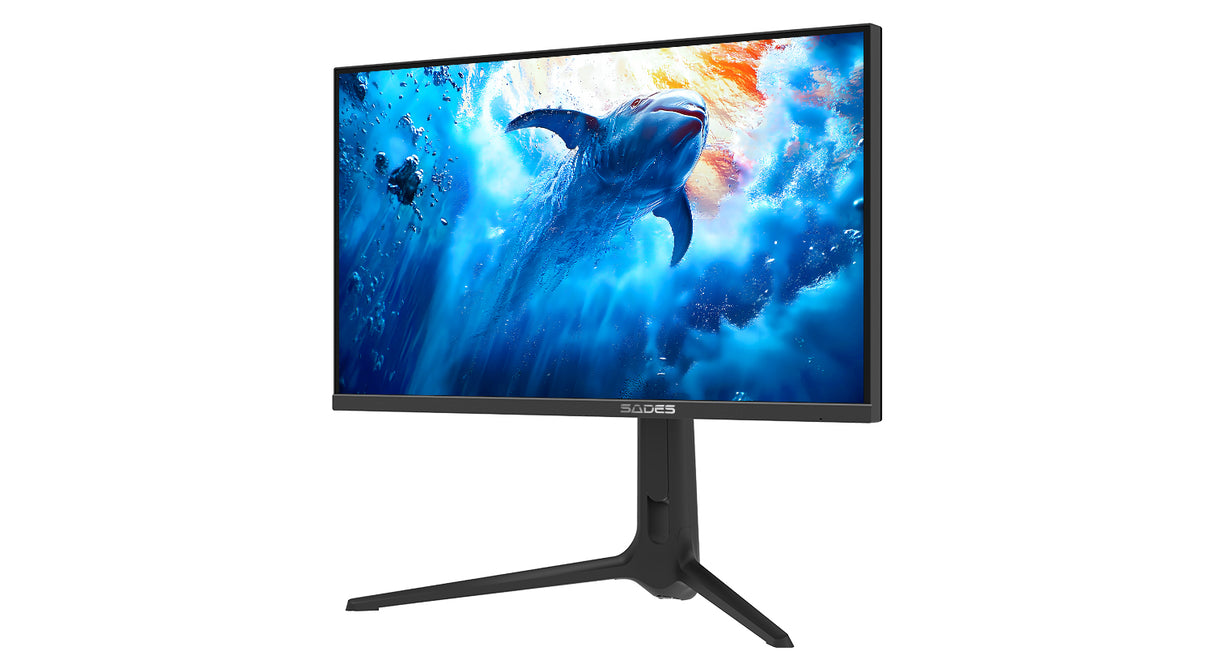 Sades RS-Dolphin SA-F01U27, 27" Dual mode: UHD (4K) 3840x2160 160Hz / FHD 320Hz, IPS Flat Gaming Monitor - Black