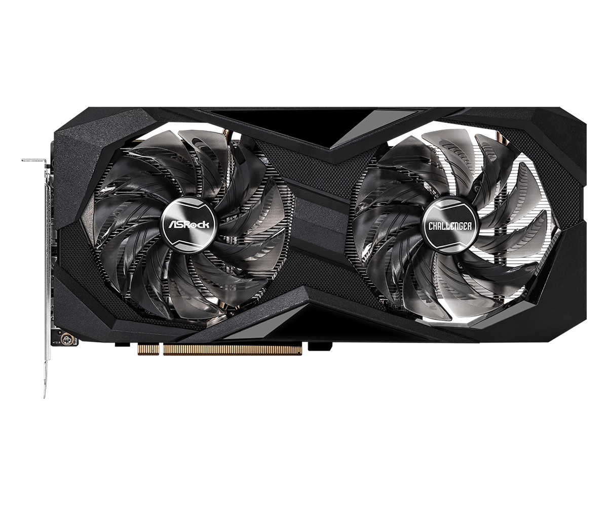 AsRock AMD Radeon RX 6600 XT Challenger D 8GB OC Gaming Graphics Card - Black