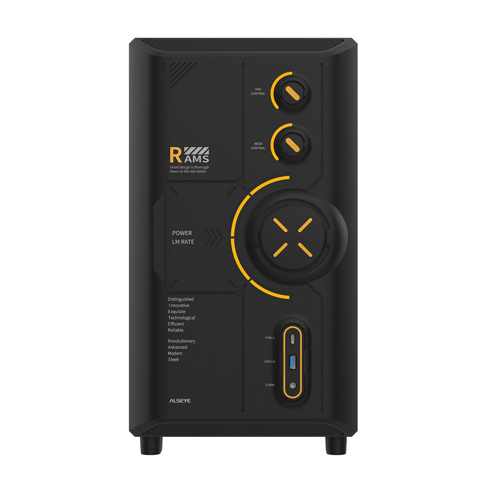 Alseye RAMS 2.0 Micro ATX / ITX PC Case - Black