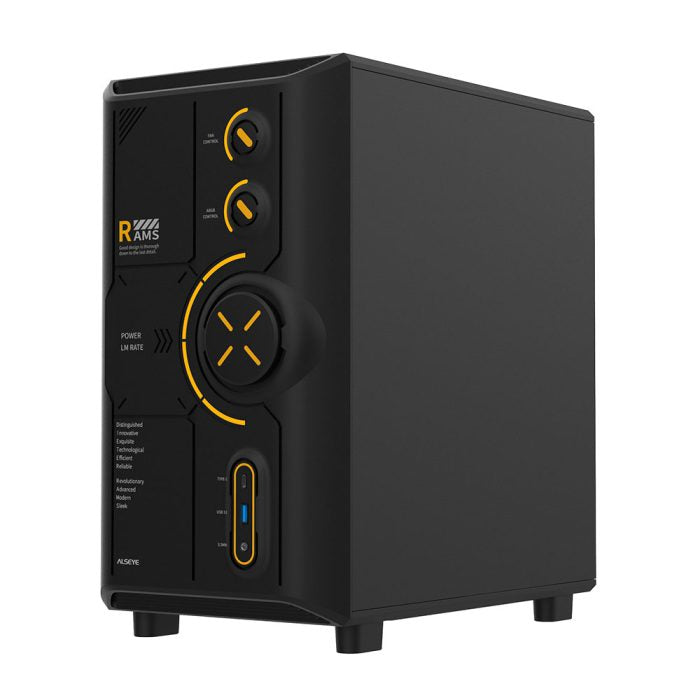 Alseye RAMS 2.0 Micro ATX / ITX PC Case - Black