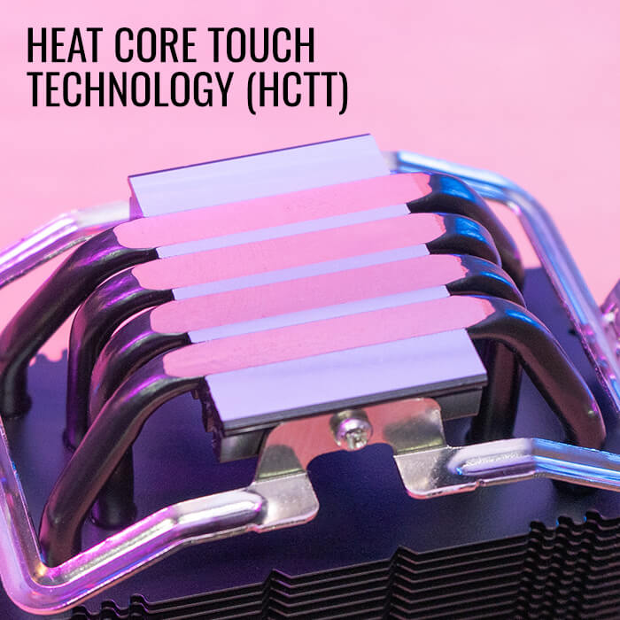 AEROCOOL RAVE 4 ARGB CPU Air Cooler, Black