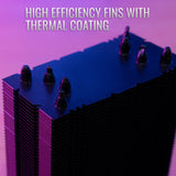 AEROCOOL RAVE 4 ARGB CPU Air Cooler - Black