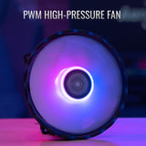 AEROCOOL RAVE 4 ARGB CPU Air Cooler, Black