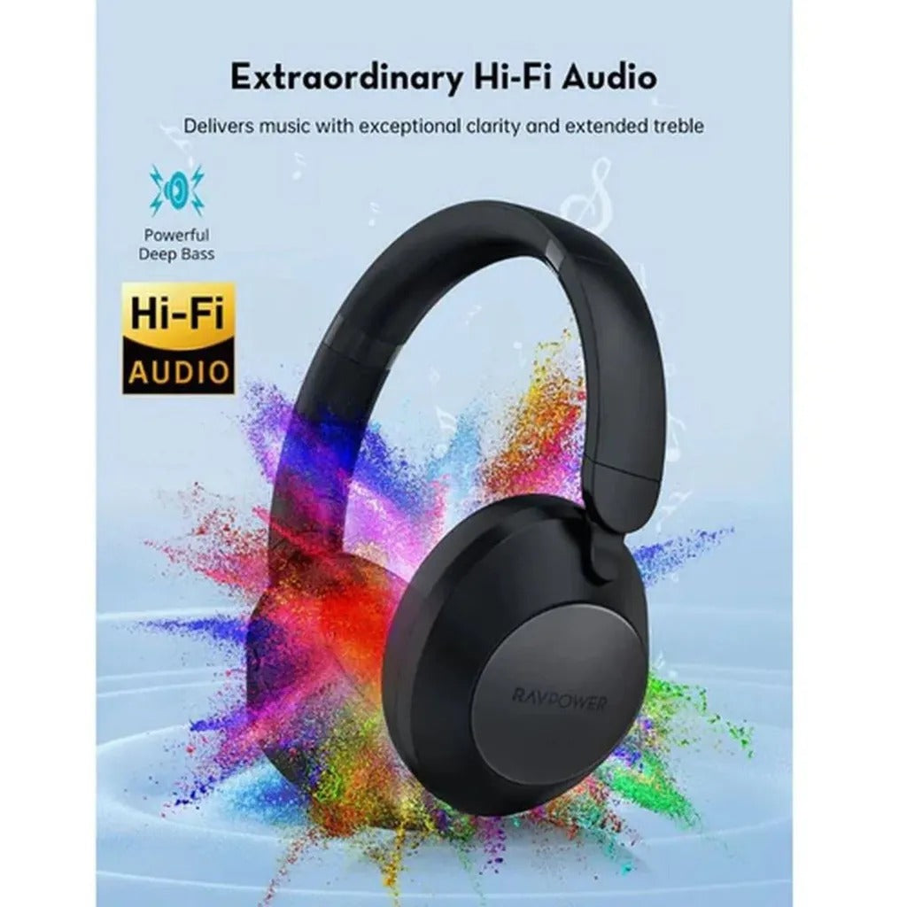 Ravpower RP-BH1019 ANC Bluetooth Headphone BLACK - BH1019