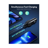 Ravpower RP-VC031 Total 49W Car Chargerr + 1m Combo Black