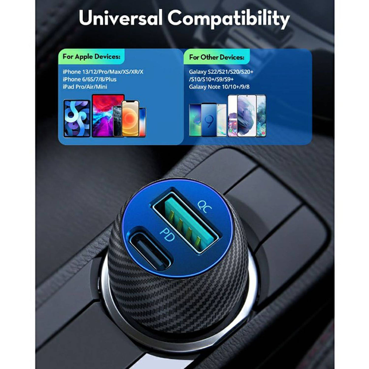 RAVPower  RP-VC1020 35W Car Charger one port black - RP-VC1020