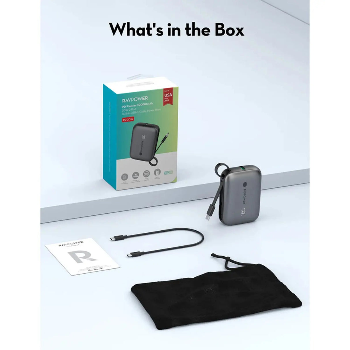RAVPower RP-PB1224 Pro 20000mAh PD30W 3-Port Power Bank - RP-PB1224 Pro