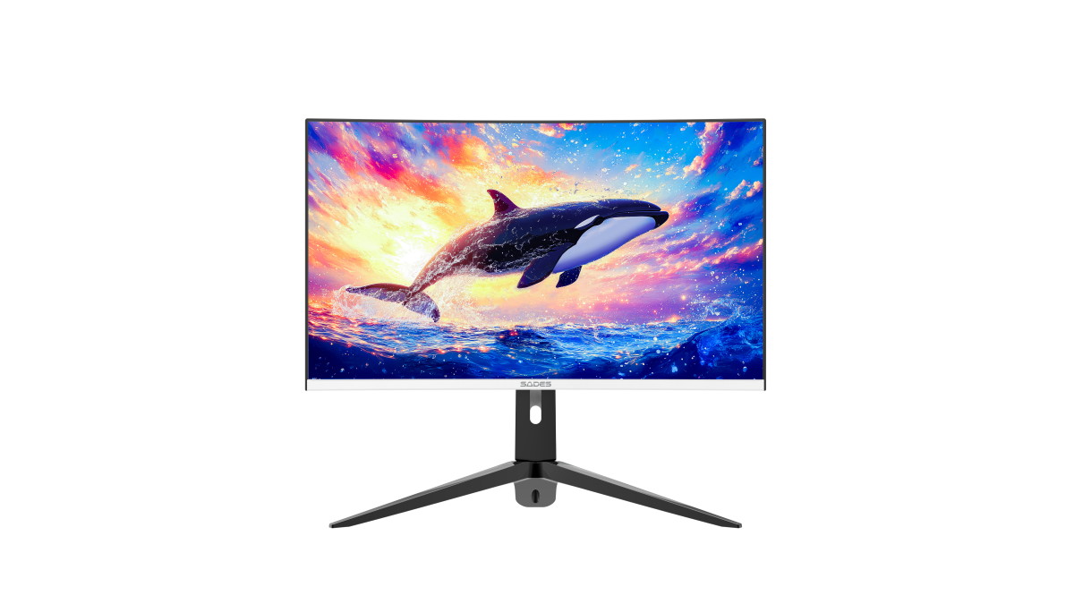 Sades KL-Whale SA-C01Q27W, 27" QHD (2K) 2560x1440, 180Hz, 1ms, HDMI 2.1, VA, Curved Gaming Monitor - White