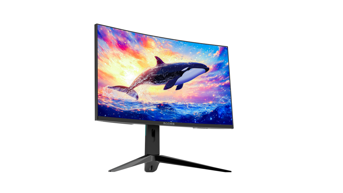 Sades KL-Whale SA-C01Q27B, 27" QHD (2K) 2560x1440, 180Hz, 1ms, HDMI 2.1, VA, Curved Gaming Monitor - Black